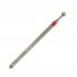 Diamantfräser Kugel, feine Körnung, Durchmesser 2,5 mm, Arbeitslänge 2,5 mm, P801f025