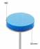 Disque buffer 26 mm (bleu, grain 180, 50 pcs)
