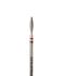 Semi-blunt diamond flame-shaped drill bit, diameter 2.3 mm, soft abrasive, P863f023