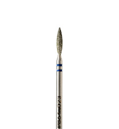 Semi-blunt diamond flame-shaped drill bit, diameter 2.3 mm, medium abrasive, P864m023