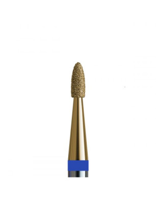 №144 V104.243.524.014_Z (fraise diamantée petite flamme 243, d = 1,4 mm, grain moyen, avec revêtement zirconium)