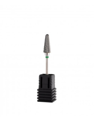 Hard-alloy drill bit H_704cK (shape: rounded cone, coarse abrasive), d = 6 mm