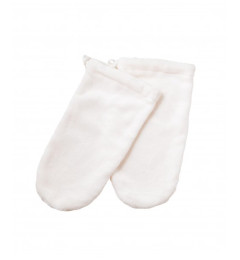 Terry gloves (color: milky)