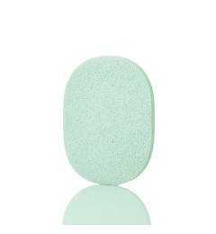 Facial cleansing sponge (color: green)