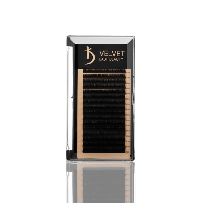 Velvet Lash Beauty Eyelash Extensions 0.10 C Mix (16 rows, lengths 6–14 mm)