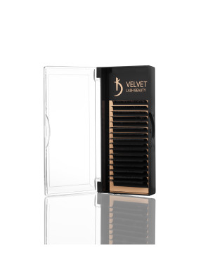 Velvet Lash Beauty Eyelash Extensions 0.07 D Mix (16 rows, lengths 6–14 mm)