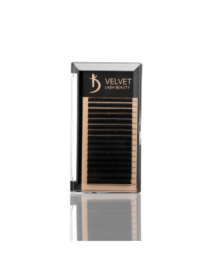 Velvet Lash Beauty Eyelash Extensions 0.10 D Mix (16 rows, lengths 6–14 mm)