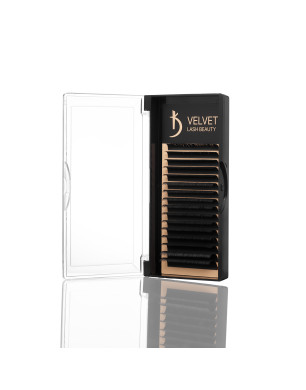 Velvet Lash Beauty Eyelash Extensions 0.10 D Mix (16 rows, lengths 6–14 mm)