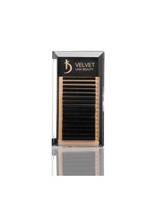 Velvet Lash Beauty Eyelash Extensions 0.07 DD Mix (16 rows, lengths 6–14 mm)