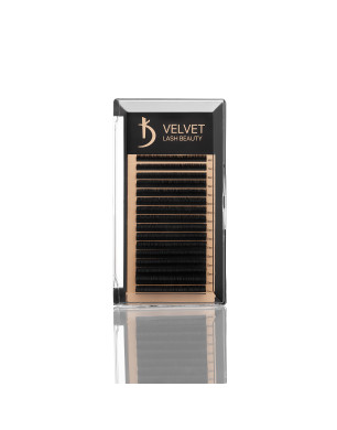 Velvet Lash Beauty Eyelash Extensions 0.10 DD Mix (16 rows, lengths 6–14 mm)