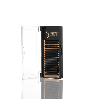 Velvet Lash Beauty Eyelash Extensions 0.10 DD Mix (16 rows, lengths 6–14 mm)