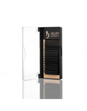 Velvet Lash Beauty Eyelash Extensions 0.7 DD Mix (20 rows, lengths 6–15 mm)
