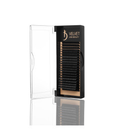 Velvet Lash Beauty Eyelash Extensions 0.10 DD Mix (20 rows, lengths 6–15 mm)