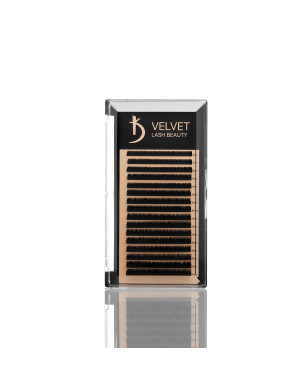Velvet Lash Beauty Eyelash Extensions 0.10 L Mix (16 rows, lengths 6–14 mm)
