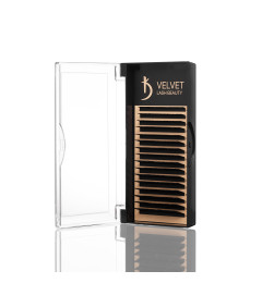 Velvet Lash Beauty Eyelash Extensions 0.10 L Mix (16 rows, lengths 6–14 mm)