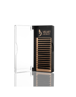 Velvet Lash Beauty Eyelash Extensions 0.07 L Mix (16 Rows, Length 6–14 mm)