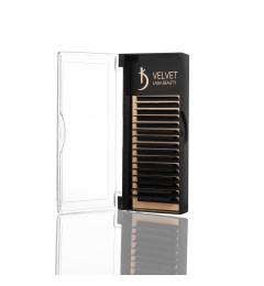 elvet Lash Beauty Eyelash Extensions 0.10 LC Mix (16 rows, lengths 6–14 mm)
