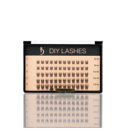 Eyelash Extensions DIY LASHES 02A C 0,07 (8 mm, 10 mm, 12 mm)
