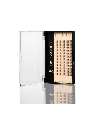 Eyelash Extensions DIY LASHES 02A C 0,07 (8 mm, 10 mm, 12 mm)