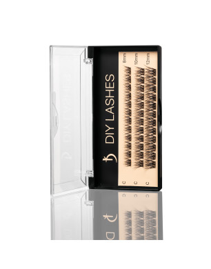 Eyelash Extensions DIY LASHES 03A C 0,07 (8 mm, 10 mm, 12 mm)