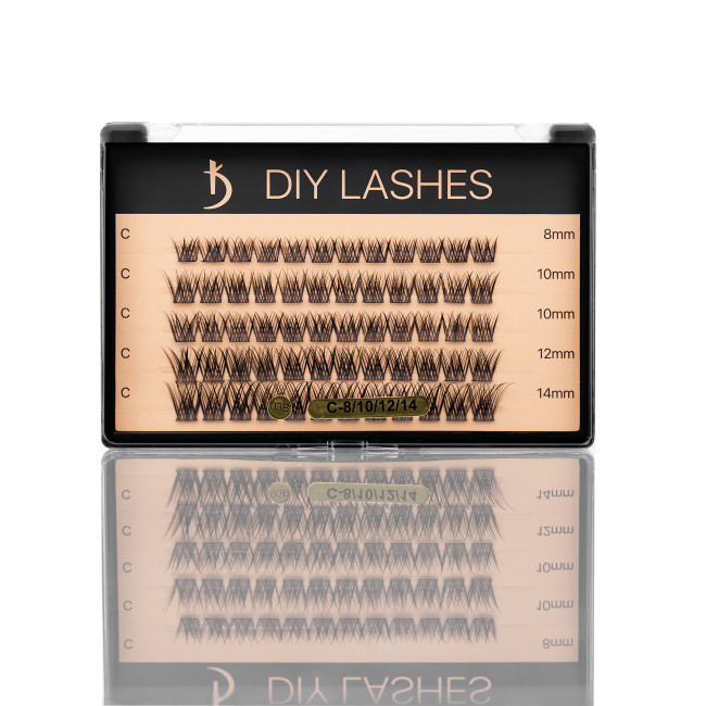False eyelashes DIY LASHES 03B C 0,07 (8 mm - 1, 10 mm - 2, 12 mm - 1, 14 mm - 1) False eyelashes DIY LASHES 03B C 0,07 (8 mm - 1, 10 mm - 2, 12 mm - 1, 14 mm - 1)