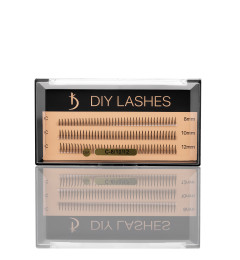 Eyelash Extensions DIY LASHES 08A C 0,07 (8 mm, 10 mm, 12 mm)