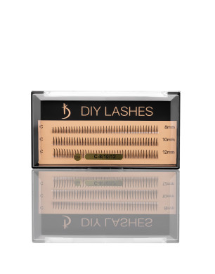 Eyelash Extensions DIY LASHES 08A C 0,07 (8 mm, 10 mm, 12 mm)