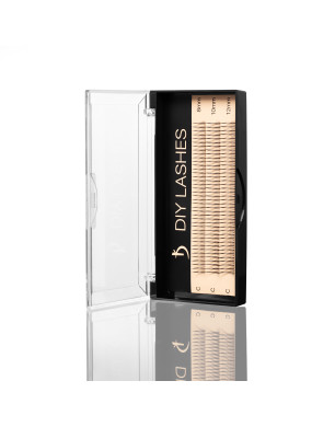 Eyelash Extensions DIY LASHES 08A C 0,07 (8 mm, 10 mm, 12 mm)