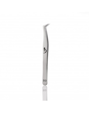 Tweezers for eyelash extensions S13