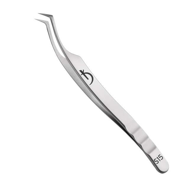 Tweezers for eyelash extensions S15
