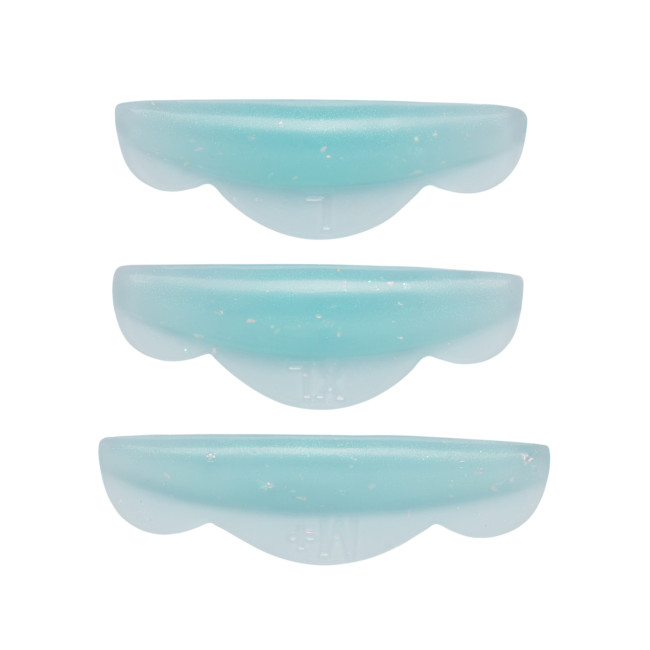 Soft silicone multi-colored curlers for eyelash lamination