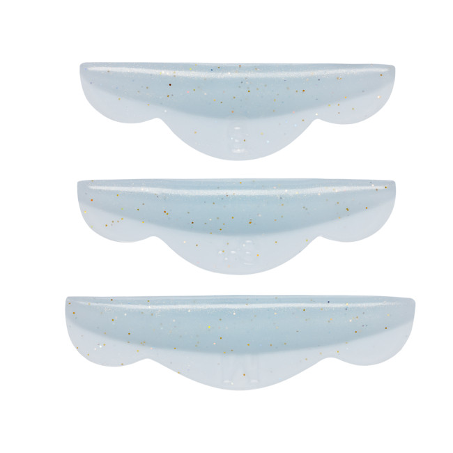 Soft silicone multi-colored curlers for eyelash lamination