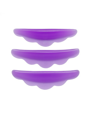 Soft silicone curlers for eyelash lamination (color: purple)