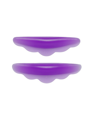 Soft silicone curlers for eyelash lamination (color: purple)