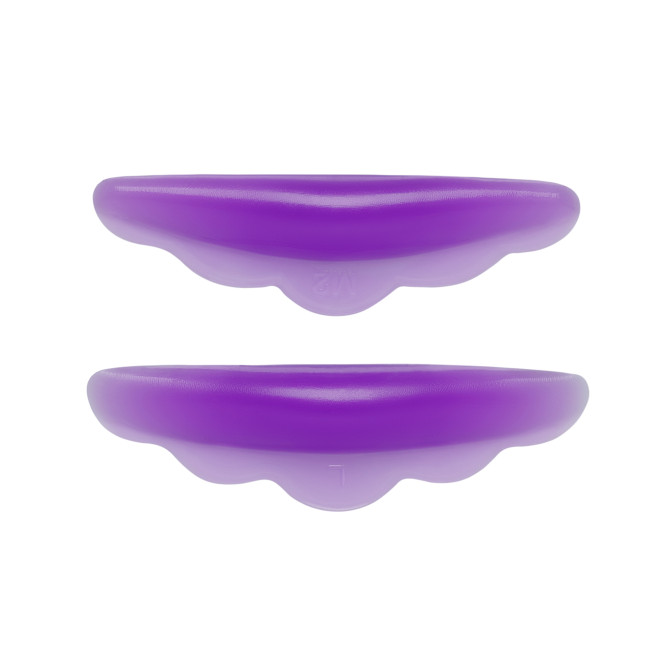Soft silicone curlers for eyelash lamination (color: purple)