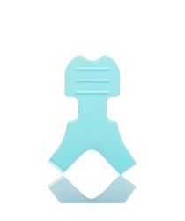 Soft V-shaped plastic applicator for fixing eyelashes