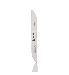 Boomerang-Shaped Nail File 180/180 grit, color: gray