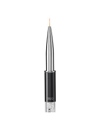 Brush for Painting in a Tube № 00/2 (Handle: Metal, Acrylic, Bristle: Nylon)