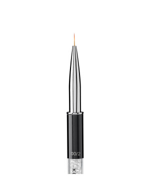Brush for Painting in a Tube № 00/2 (Handle: Metal, Acrylic, Bristle: Nylon)
