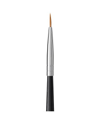 Brush for Painting in a Tube № 1 (Handle: Black Wooden, Bristle: Column)