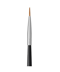 Brush for Painting in a Tube № 2 (Handle: Black Wooden, Bristle: Column)