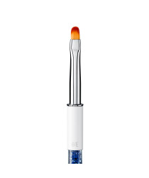 Brush for Gel Nail Modeling № 6 / E, (Nylon; Handle: metal, acrylic)