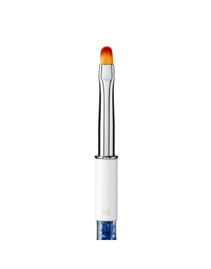 Brush for Gel Nail Modeling № 6 / E, (Nylon; Handle: metal, acrylic)
