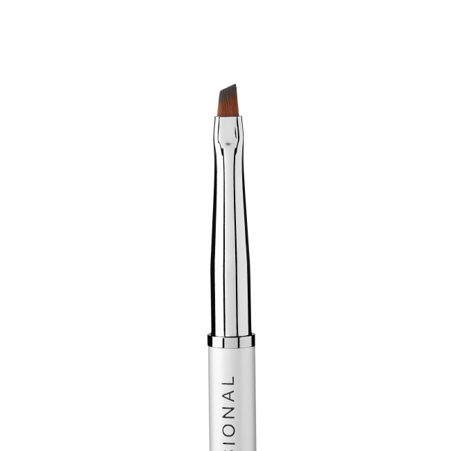 Gel Nail Modeling Brush (Size: Angular No.4, material: metal handle, brown nylon bristles)