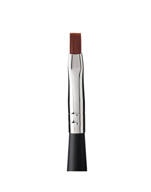 Brush for Gel Nail Modeling "Black Artist" № 4 Shape: Square, Handle: Black, Bristle: Nylon