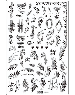 Stamping plate Plus size No. 13 (9.5x14.5 cm)