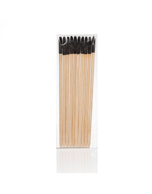 Wooden Nail Sticks, 14 cm, Single-Sided 280 Grit Abrasive (10 pcs/pack)