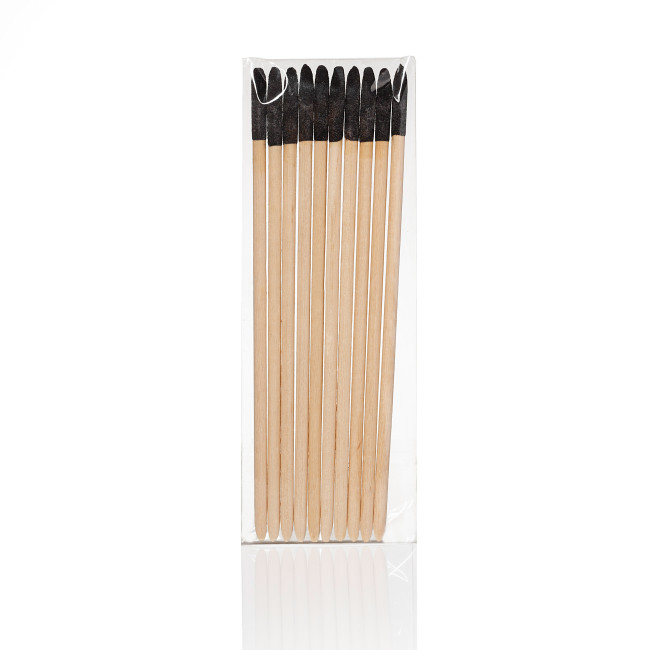 Wooden Nail Sticks, 14 cm, Single-Sided 280 Grit Abrasive (10 pcs/pack) Wooden Nail Sticks, 14 cm, Single-Sided 280 Grit Abrasive (10 pcs/pack)