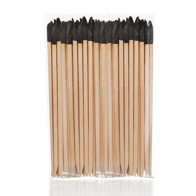 Wooden Nail Sticks, 14 cm, Single-Sided 280 Grit Abrasive (50 pcs/pack) Wooden Nail Sticks, 14 cm, Single-Sided 280 Grit Abrasive (50 pcs/pack)