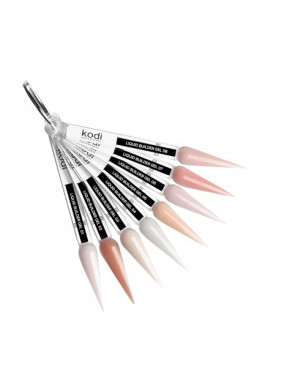 Palette of Liquid builder gel, stiletto (8 tips)